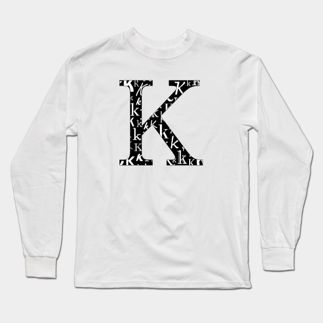 K Filled - Typography Long Sleeve T-Shirt by gillianembers